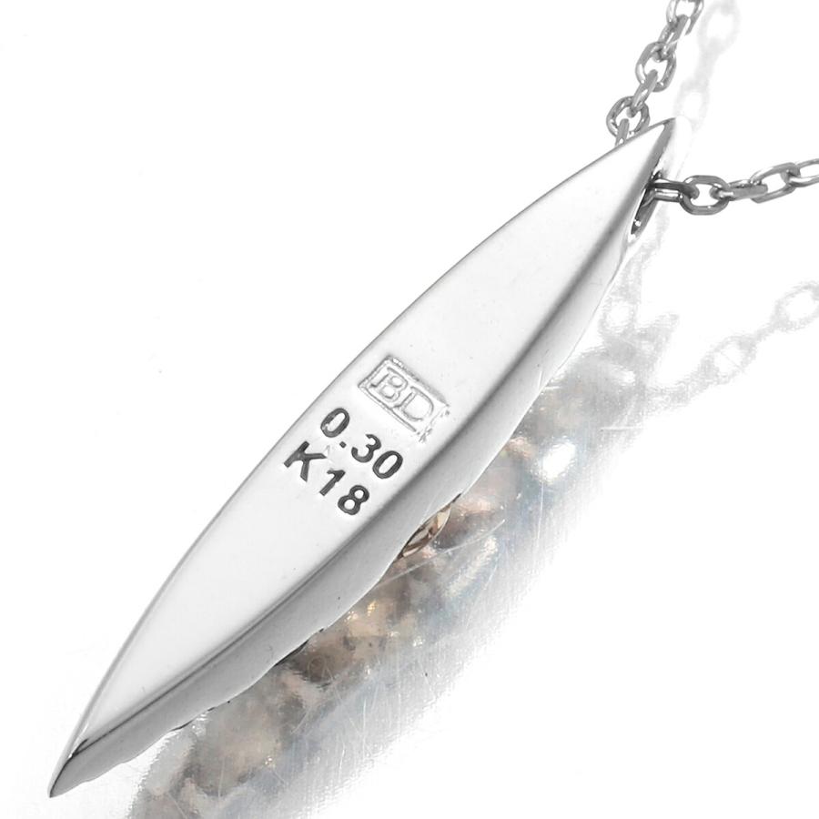 柏圭 ネイキッド リーフモチーフペンダントネックレス ブラウン  