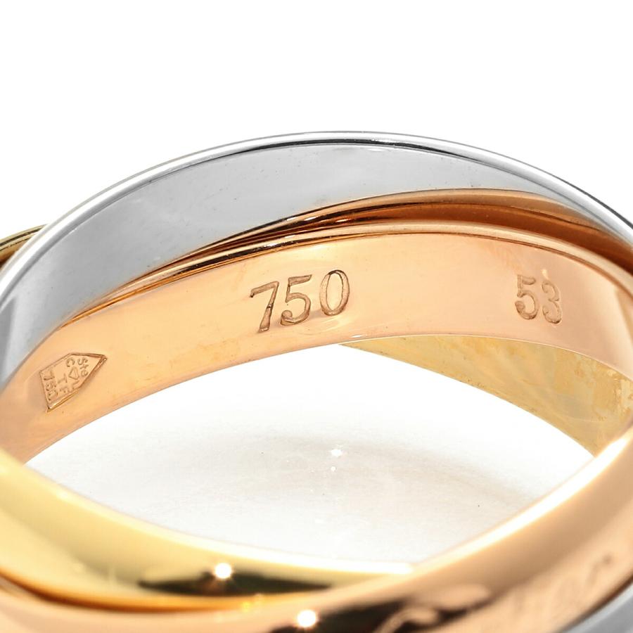 Cartier カルティエ トリニティ リング 指輪 K18 13号 中古 Cartier カルティエ トリニティ リング 指輪 K18 13号 中古