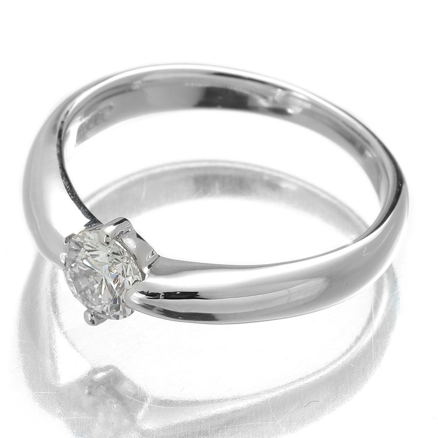 ソリティアリング SIクラス 指輪 ダイヤモンド 0.41ct Pt950 10号 中古  