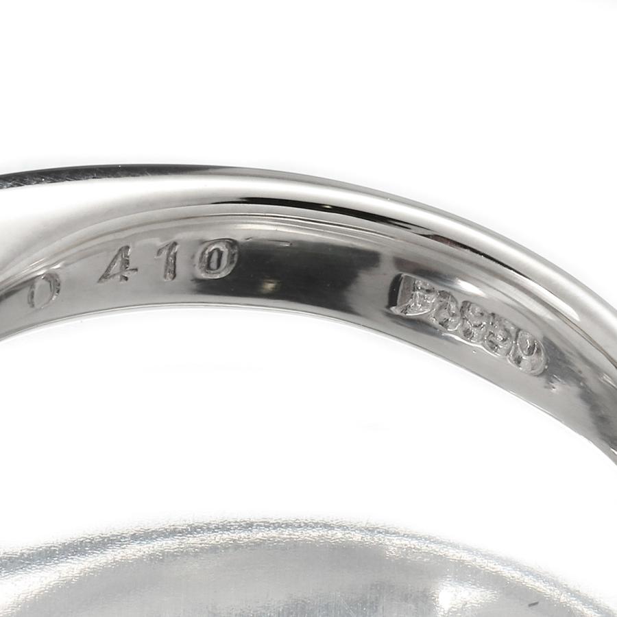 ソリティアリング SIクラス 指輪 ダイヤモンド 0.41ct Pt950 10号 中古  