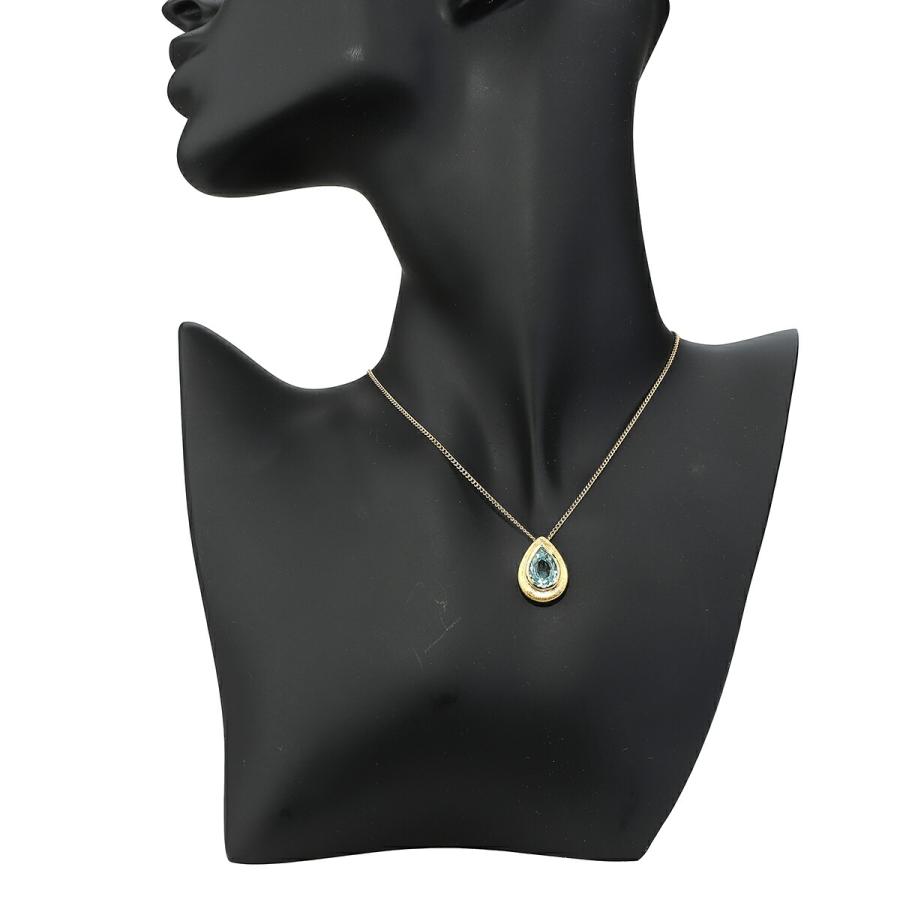 ジュエリーマキ　ブルートパーズ　ネックレス ジュエリーマキ Jewelry MAKI しずくモチーフ ペンダントネックレス