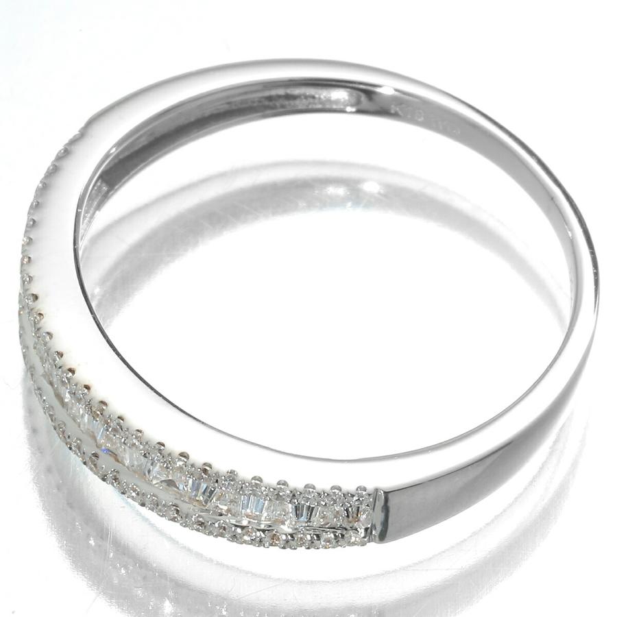 テーパーカットリング 指輪 ダイヤモンド 0.4ct K18 14号 中古  