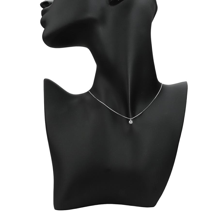 Pt850 ダイヤプチネックレス0.21ct ダイヤモンド 0.21ct プラチナ Pt850 SIクラス ペンダントネックレス