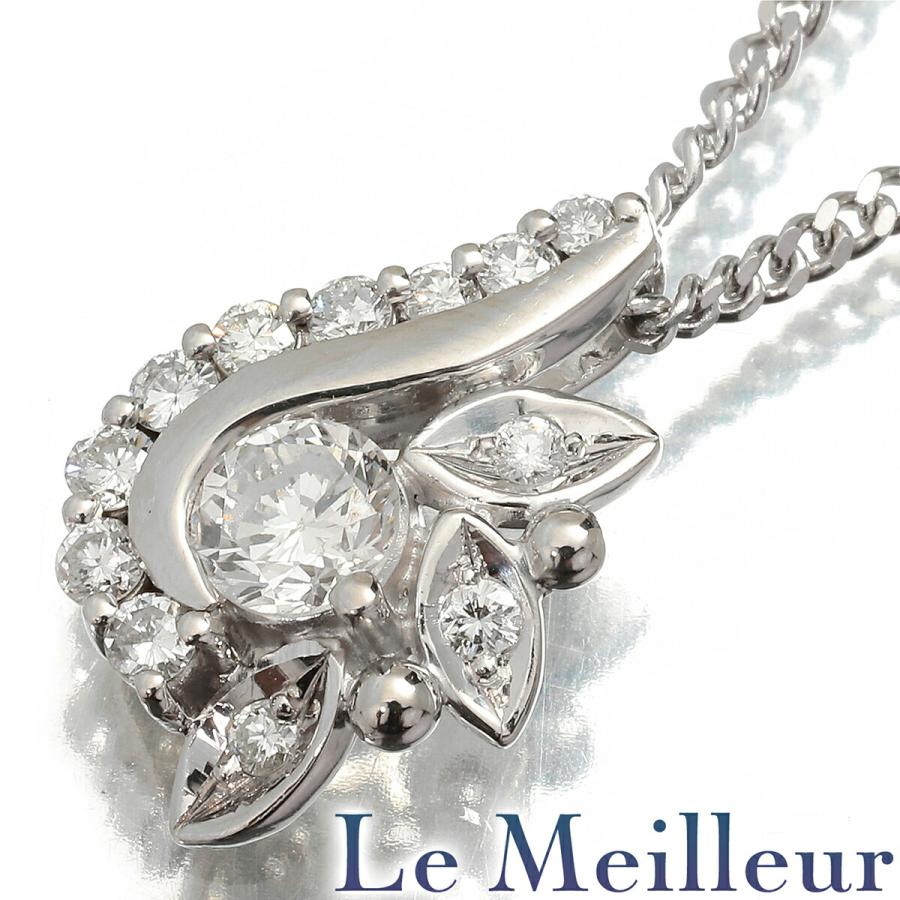 アートデザインペンダントネックレス VSクラス ダイヤモンド 0.28ct 
