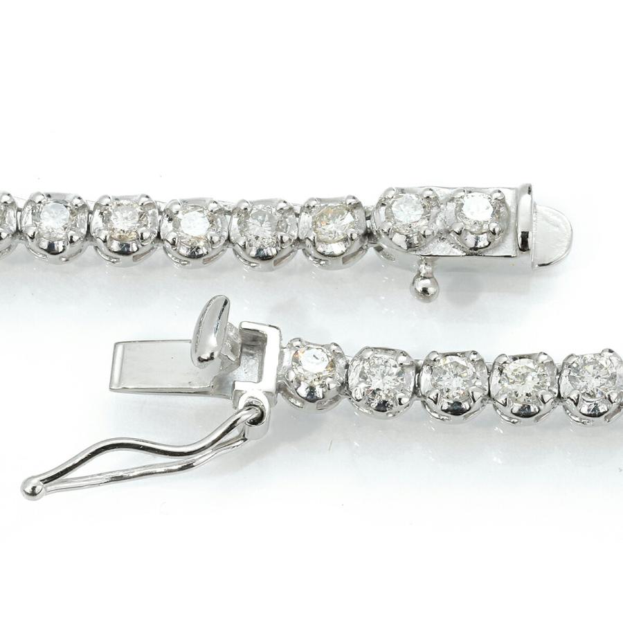 テニスネックレス ダイヤモンド 5.0ct Pt850 中古 プレラブド 返品OK  