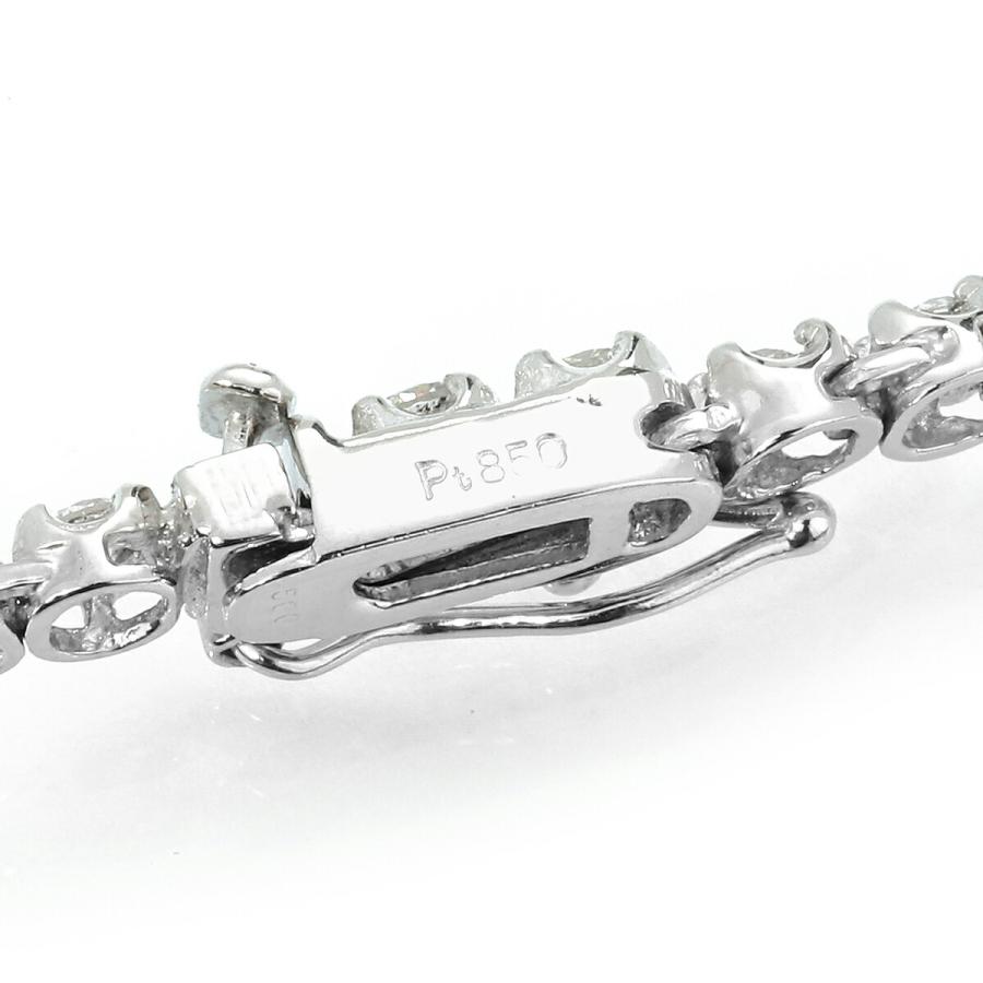 テニスネックレス ダイヤモンド 5.0ct Pt850 中古 プレラブド 返品OK  