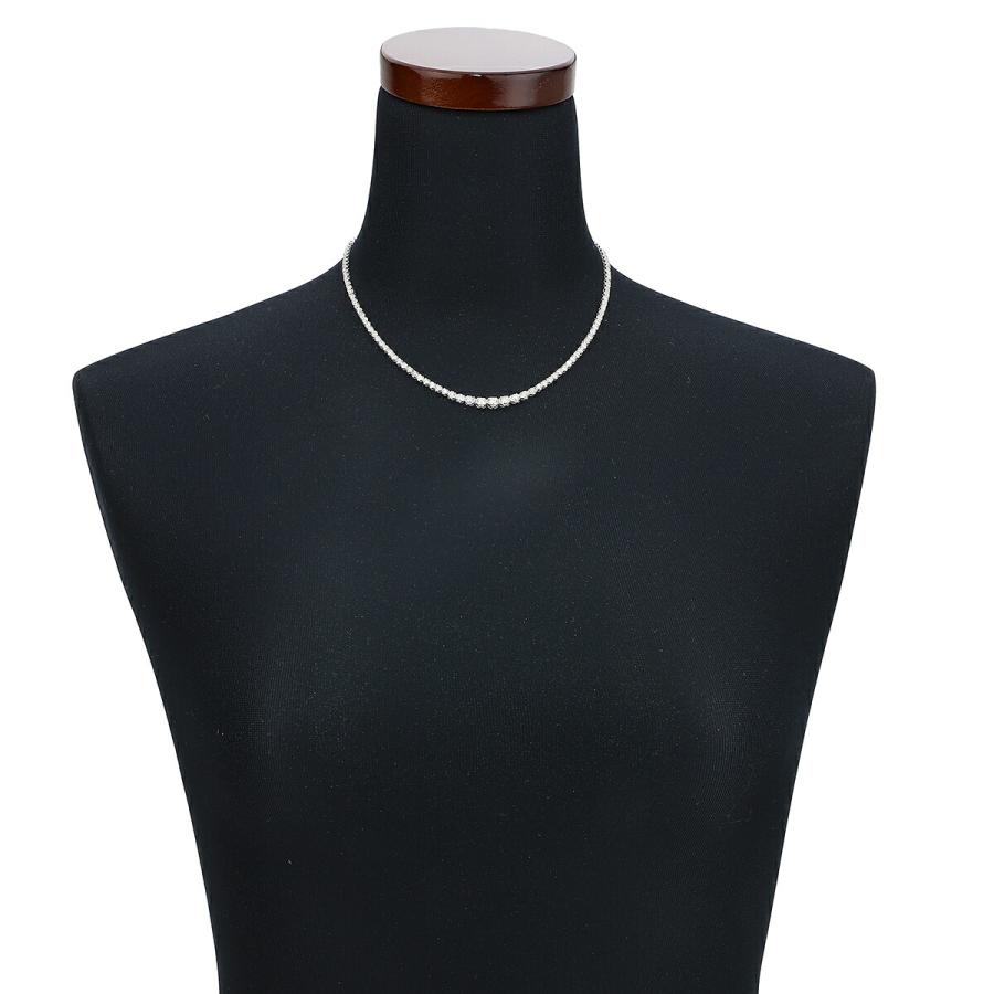 テニスネックレス ダイヤモンド 5.0ct Pt850 中古 プレラブド 返品OK  