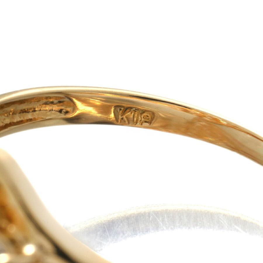 フラワーモチーフリング SIクラス 指輪 ダイヤモンド 1.01ct K18 12号  