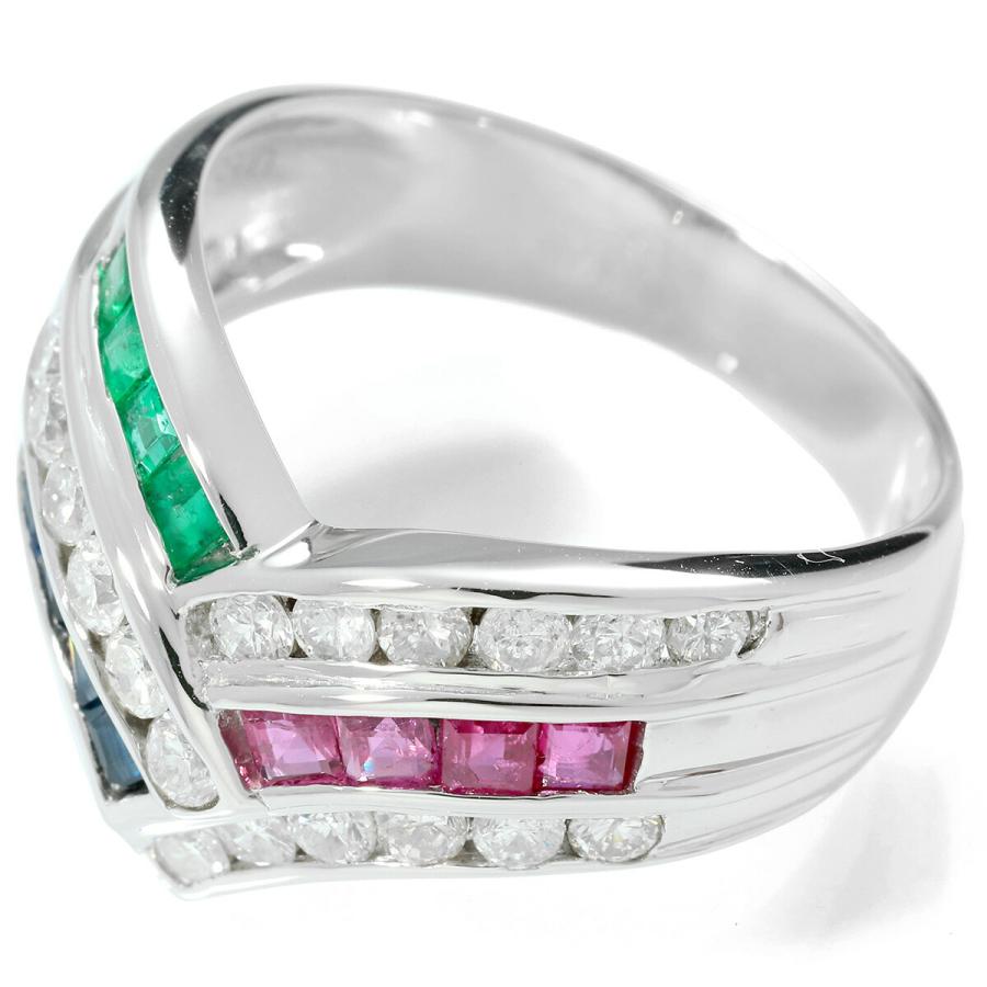 ダイヤモンド 0.64ct ルビー プラチナ Pt900 リング 13号 指輪 新品 