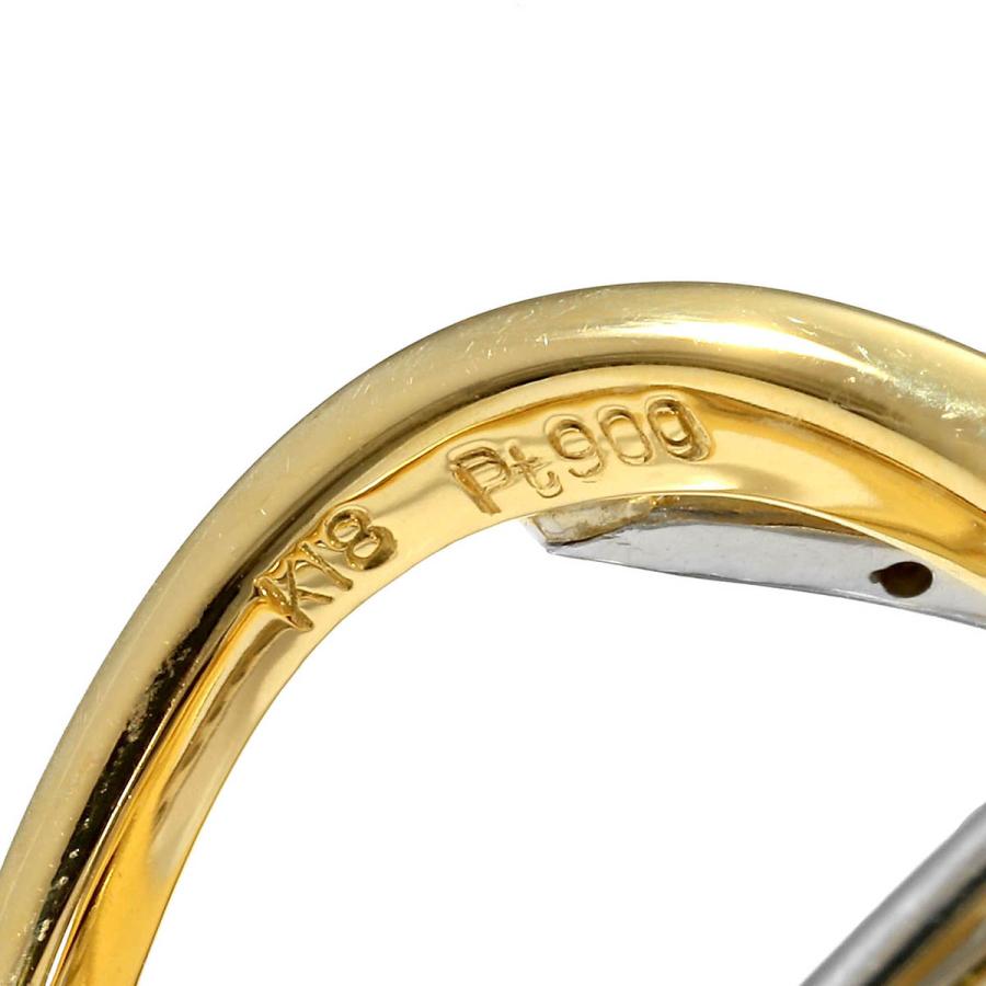 クロスラインリング 指輪 ボルダーオパール 7.24ct ダイヤモンド 0.89 