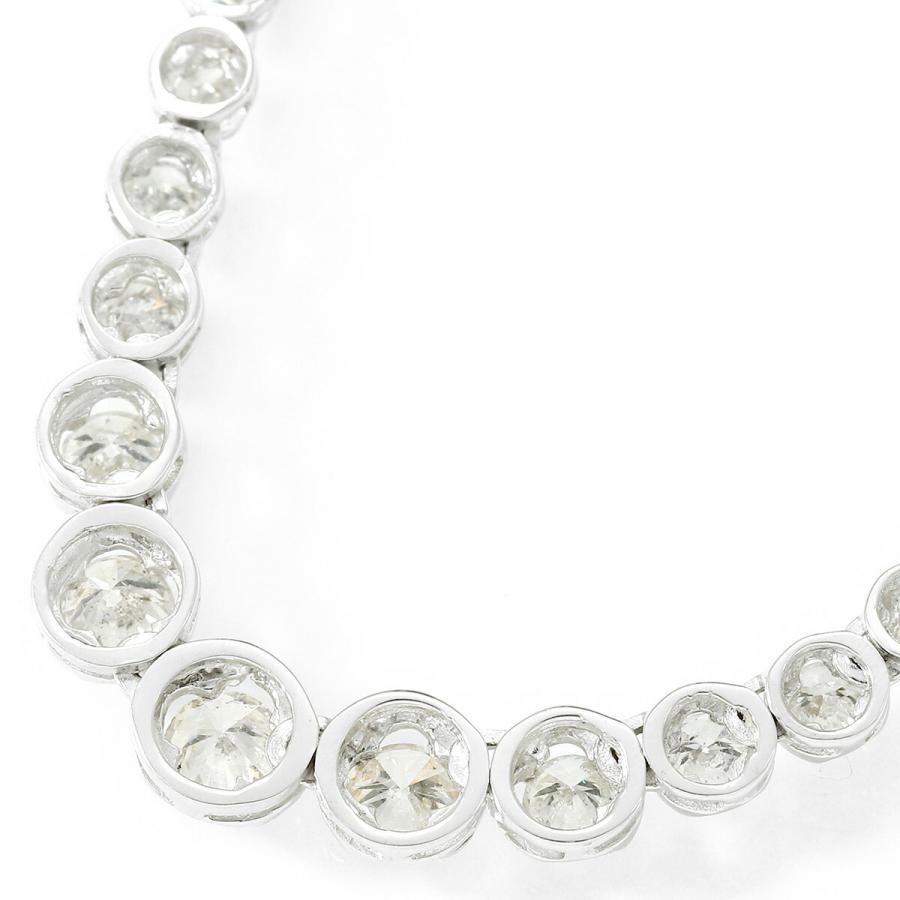 ダイヤモンド 3.00ct ホワイトゴールド K18WG テニスネックレス 新品