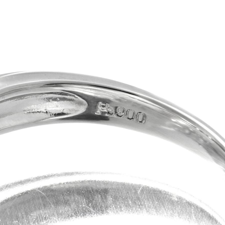パールリング 指輪 真珠 8.1mm ダイヤモンド 0.35ct プラチナ Pt900  