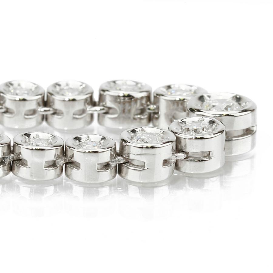 ダイヤモンド 2ct プラチナ Pt850 テニスネックレス  新品仕上済 中古 返品OK RE-PRICE |  | 02