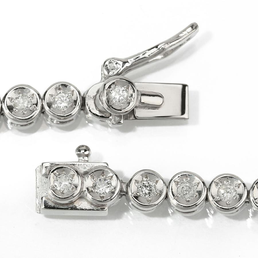 ダイヤモンド 2ct プラチナ Pt850 テニスネックレス  新品仕上済 中古 返品OK RE-PRICE |  | 03