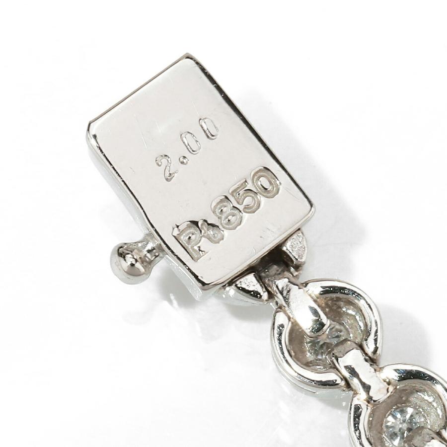 ダイヤモンド 2ct プラチナ Pt850 テニスネックレス  新品仕上済 中古 返品OK RE-PRICE |  | 04
