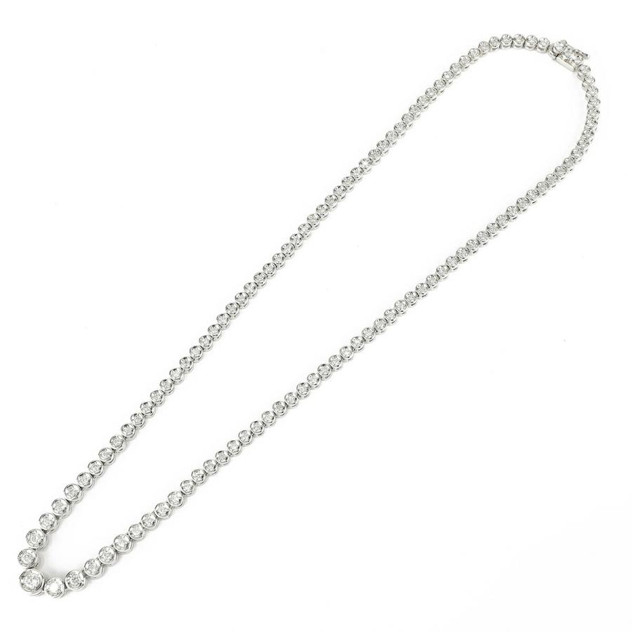 ダイヤモンド 2ct プラチナ Pt850 テニスネックレス  新品仕上済 中古 返品OK RE-PRICE |  | 05