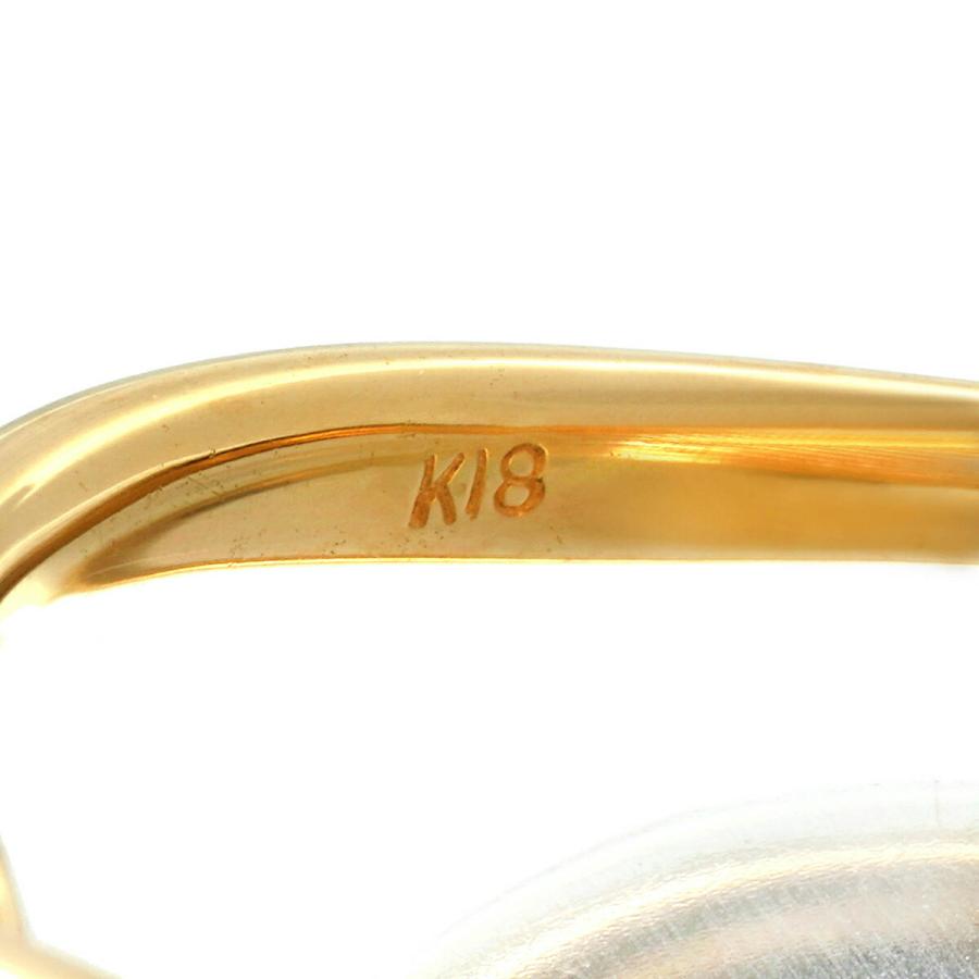 カーブデザイン リング SIクラス 指輪 ダイヤモンド K18 11号 中古  