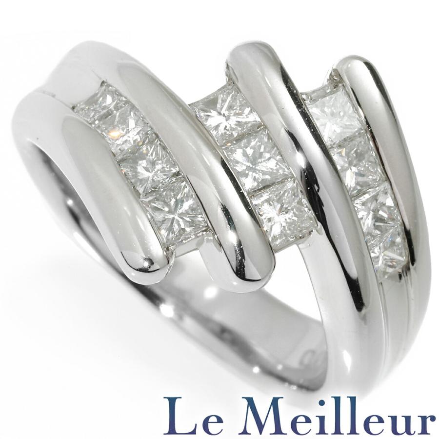 リング 指輪 ダイヤモンド 1.0ct Pt900 13号 中古 プレラブド 返品OK  