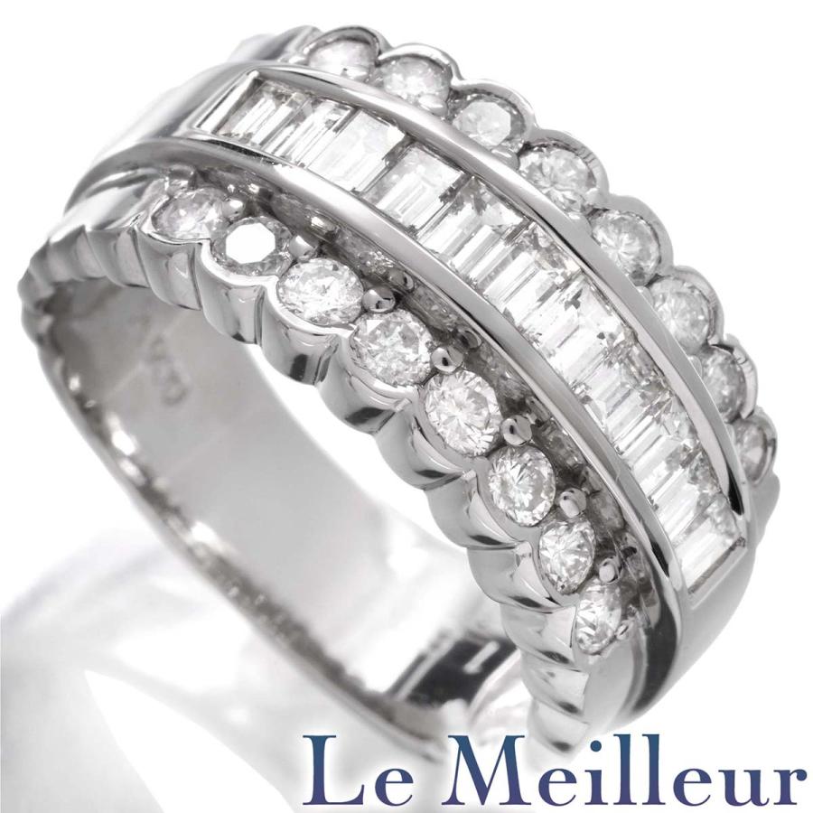 ボリュームリング 指輪 ダイヤモンド 1.50ct Pt900 12号 中古  