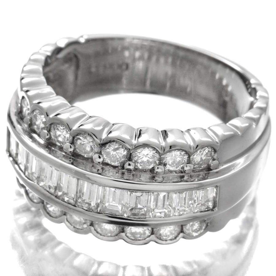 ダイヤモンド 1.50ct プラチナ Pt900 ボリュームリング 12号 指輪 新品 