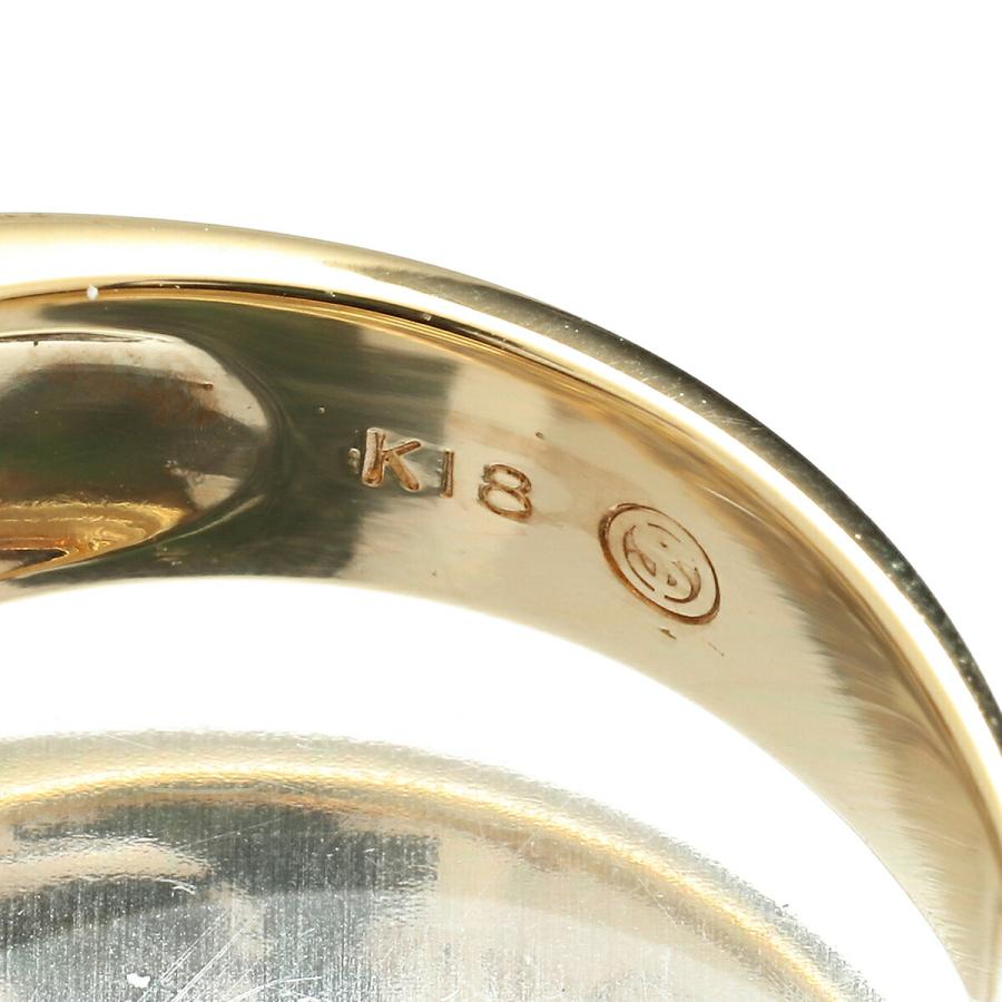 サファイア 0.45ct ダイヤモンド 0.63ct イエローゴールド K18YG 
