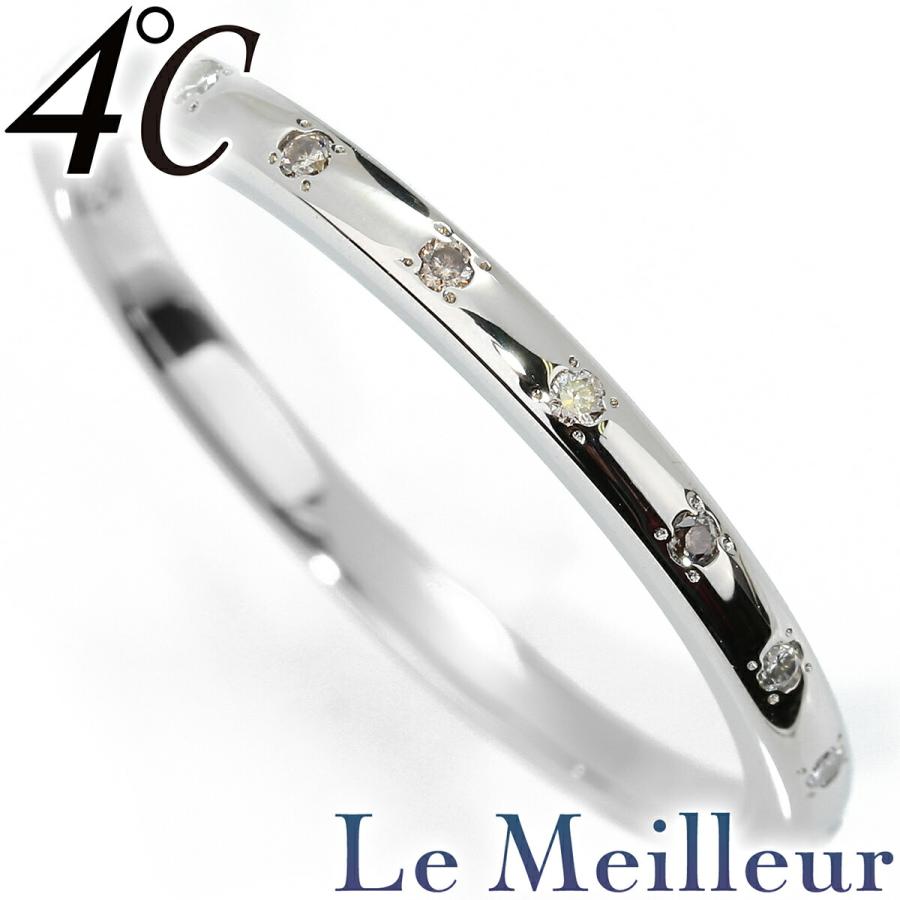 4℃　pt950　ダイヤリング　#11.5 4℃（ヨンドシー） リング 指輪 ダイヤモンド Pt950 11号 中古