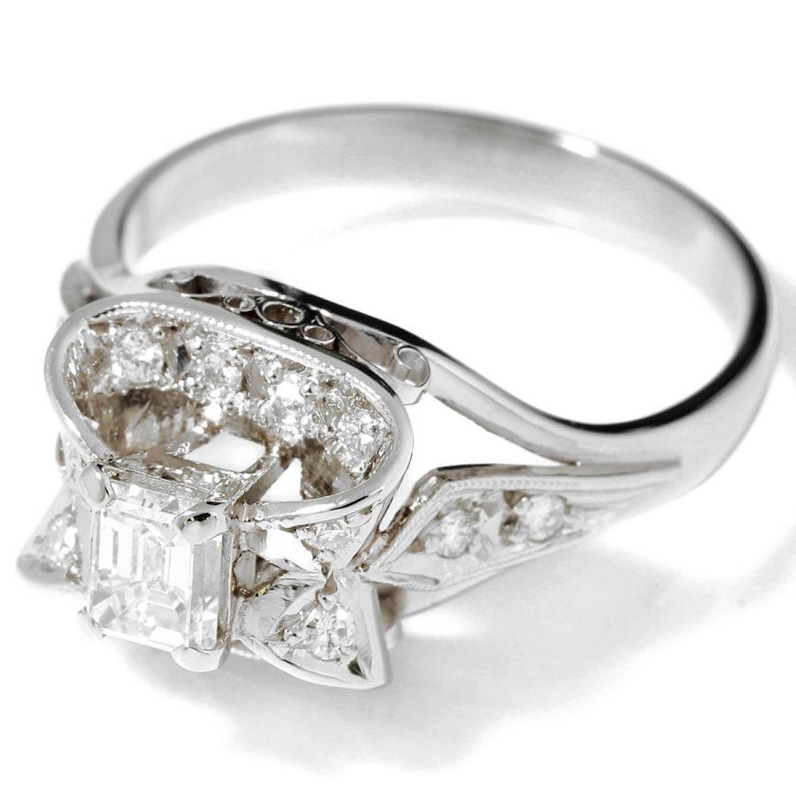 リング 指輪 ダイヤモンド 0.49ct プラチナ Pt850 13号 中古 返品OK 