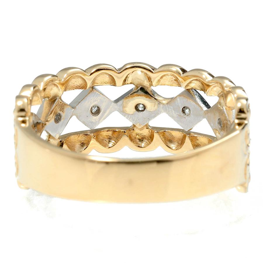 ジュエリーマキ Jewelry MAKI バイカラー バンドリング ダイヤモンド