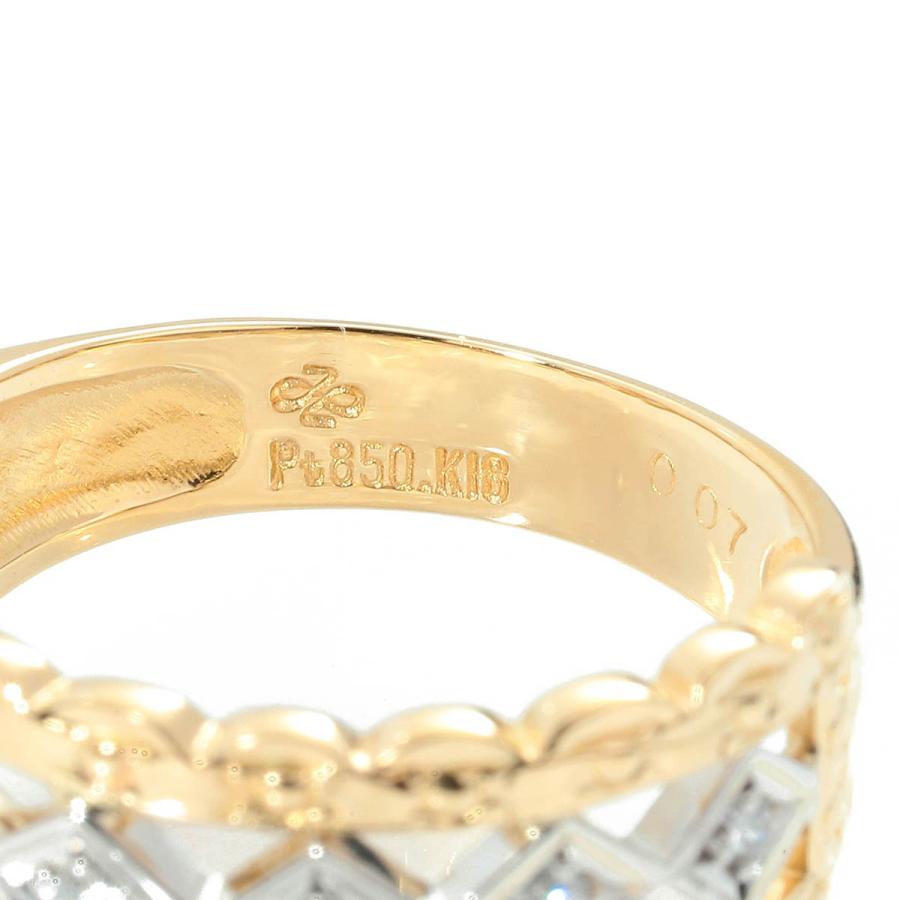 ジュエリーマキ Jewelry MAKI バイカラー バンドリング ダイヤモンド