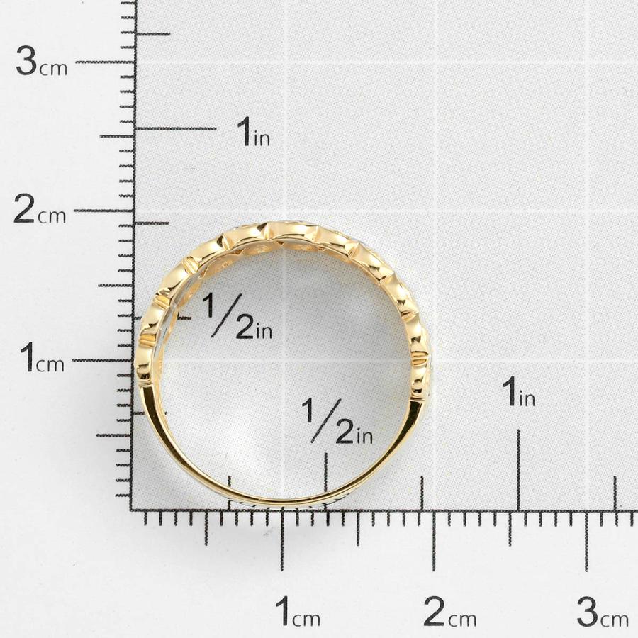 ジュエリーマキ Jewelry MAKI バイカラー バンドリング ダイヤモンド