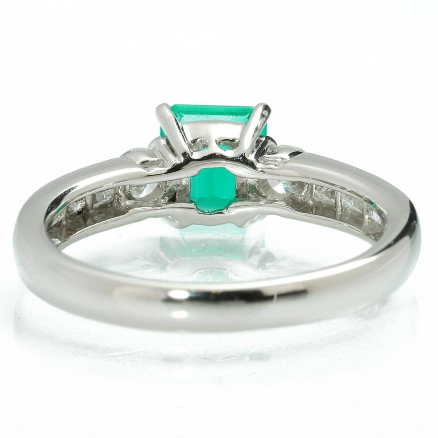 リング 指輪 エメラルド 0.73ct ダイヤモンド 0.28ct プラチナ Pt900