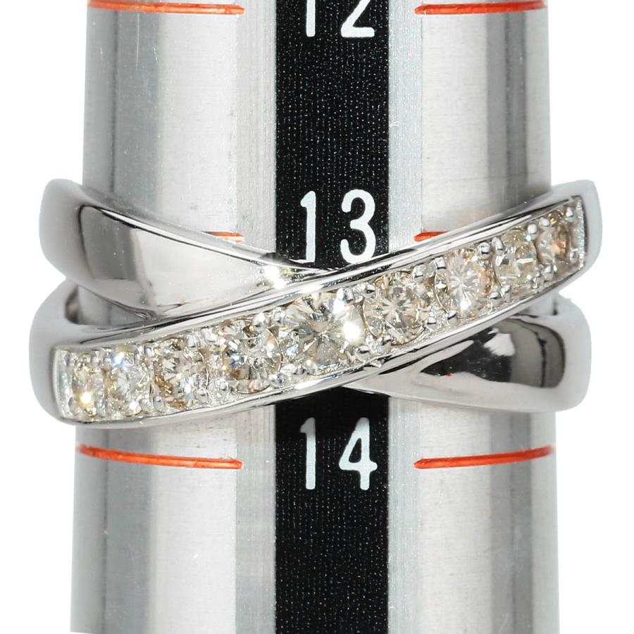 リング SIクラス 指輪 ダイヤモンド 0.5ct ホワイトゴールド K18WG 13 