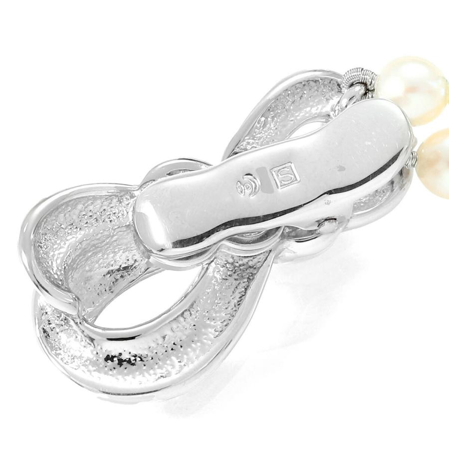 TASAKI タサキ ロングパールネックレス 淡水真珠 3.5〜4.0mm SV 中古  