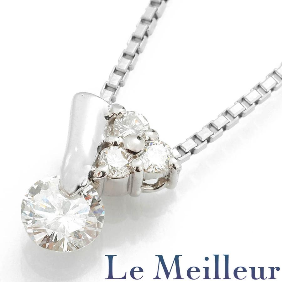 ダイヤモンド 0.37ct プラチナ Pt900 ペンダントネックレス 新品仕上済 