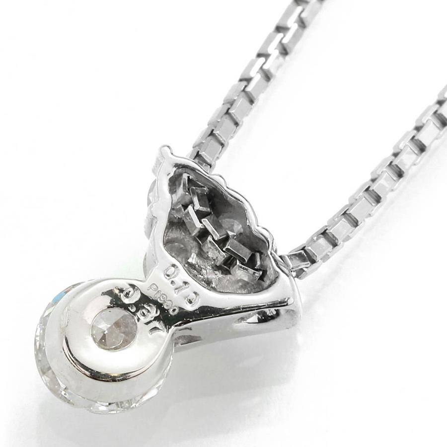 ダイヤモンド 0.37ct プラチナ Pt900 ペンダントネックレス 新品仕上済 