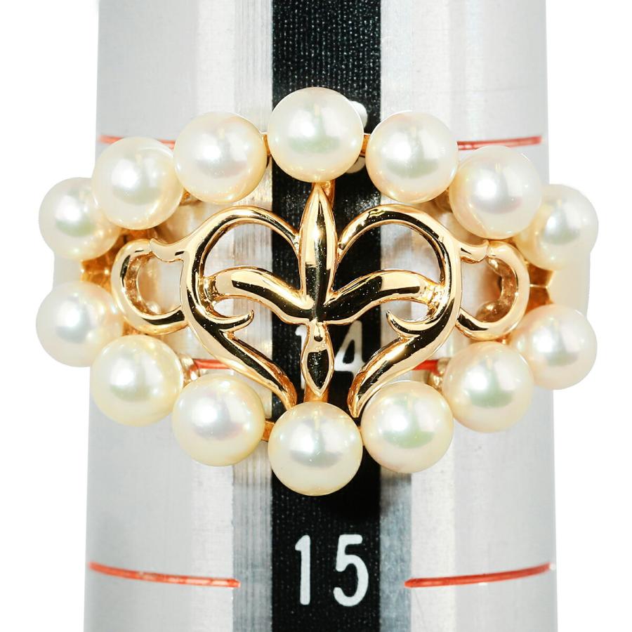 MIKIMOTO（ミキモト） パールリング 指輪 真珠 K18YG 13.5号 中古 返品