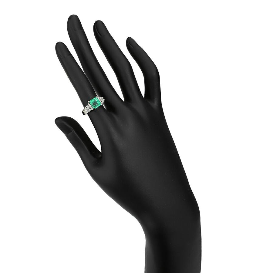 ゴ*ン様 ジュエリーマキ 美品♡プラチナ エメラルドリング 11号 4g♡ ジュエリーマキ Jewelry MAKI リング エメラルド 1.95ct ダイヤモンド