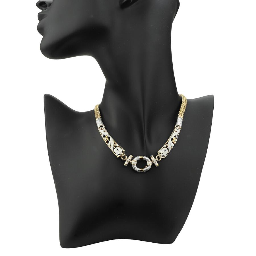 石川暢子 フラワーモチーフネックレス ダイヤモンド 0.43ct サファイア  