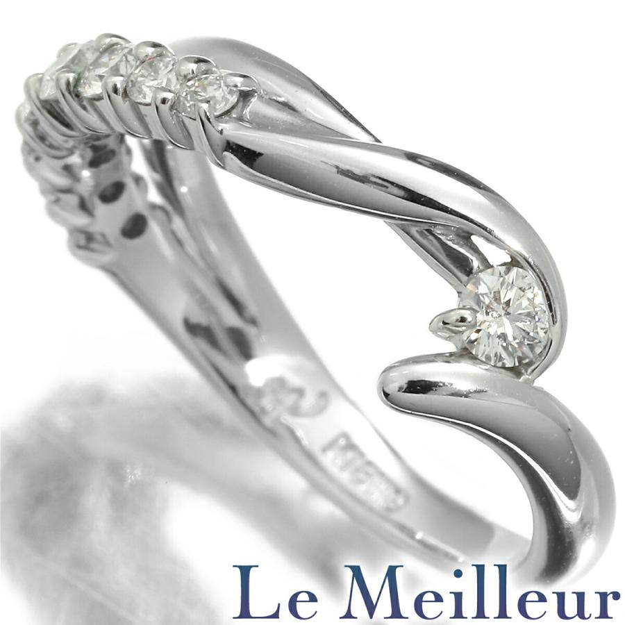 アスプレンディ デュウ ピンキーリング 指輪 ダイヤモンド 0.37ct K18  