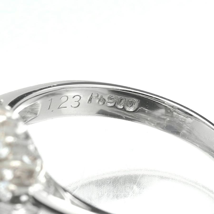 サファイア 1.23ct ダイヤモンド 0.45ct プラチナ Pt900 ヘイロー