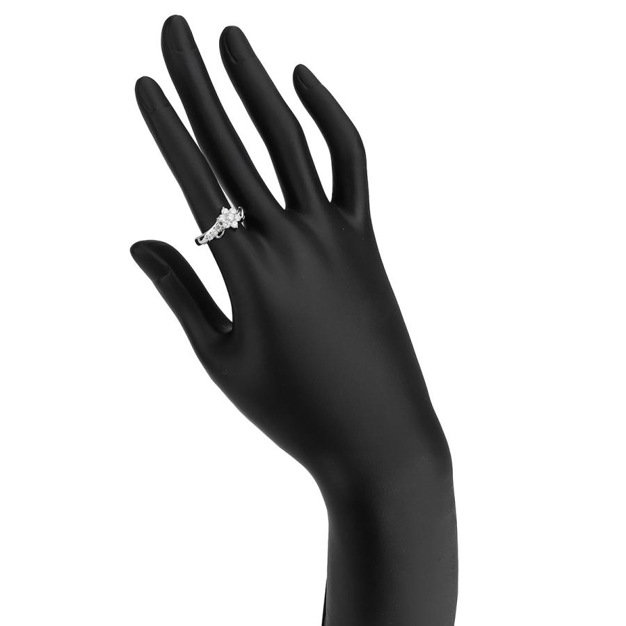 フラワーデザインリング 指輪 ダイヤモンド 0.51ct Pt900 12号 中古  