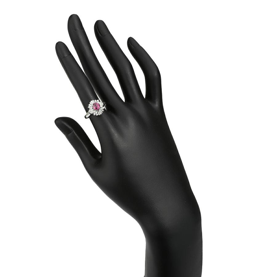 ルビー 0.746ct ダイヤモンド 0.4ct プラチナ Pt900 リング 12号 指輪