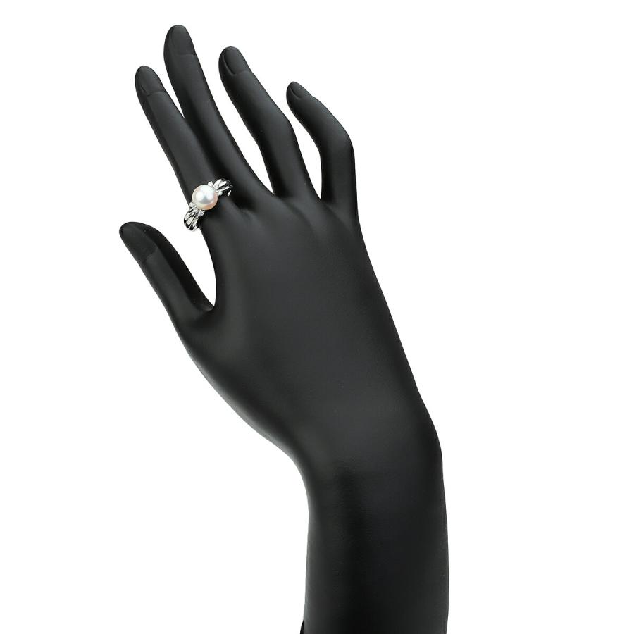 POLA ポーラ パールリング 指輪 アコヤ真珠 7.8mm ダイヤモンド Pt900  