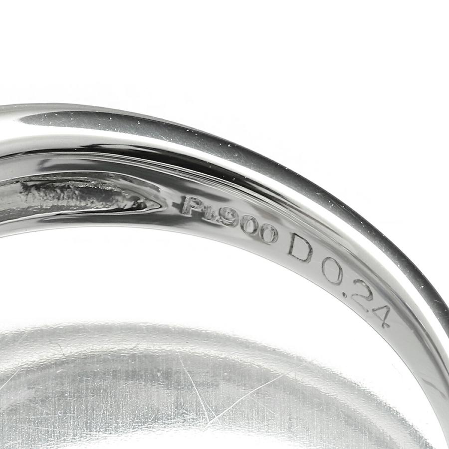 サファイア 0.52ct ダイヤモンド 0.24ct プラチナ Pt900 ヘイロー