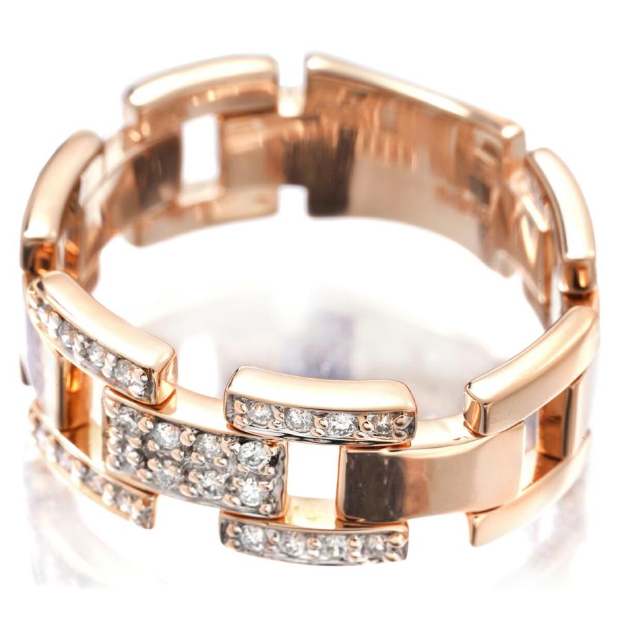 ルナロッサ リング 指輪 ダイヤモンド K18 14号 LUNA ROSSA 中古