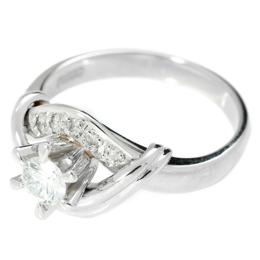 デザインリング 指輪 ダイヤモンド 0.25ct Pt900 10号 中古 返品OK【RE 