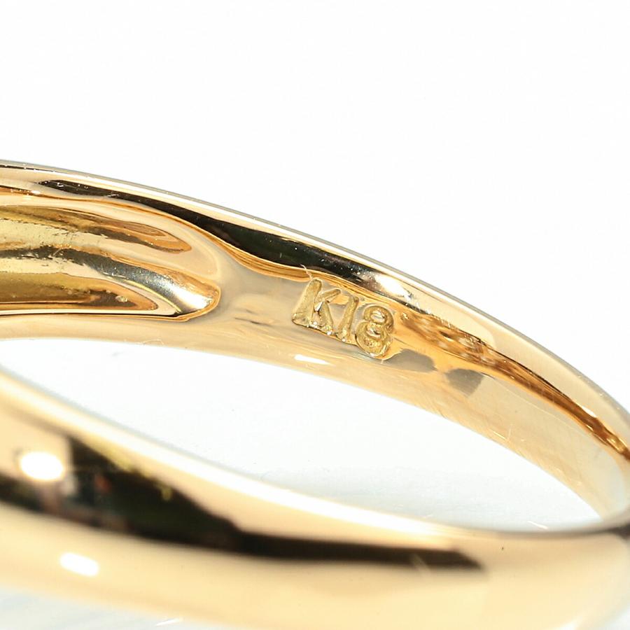 フラワーモチーフリング 指輪 ダイヤモンド 0.50ct イエローゴールド