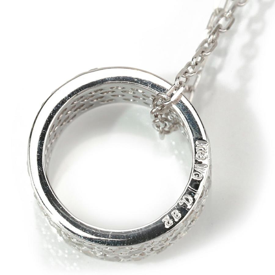 リングペンダントネックレス ダイヤモンド 0.82ct ホワイトゴールド 