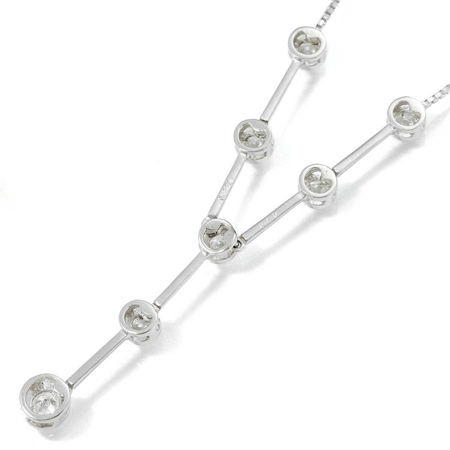 Y字ネックレス ダイヤモンド 0.50ct プラチナ Pt900 中古 返品OK RE-PRICE |  | 01