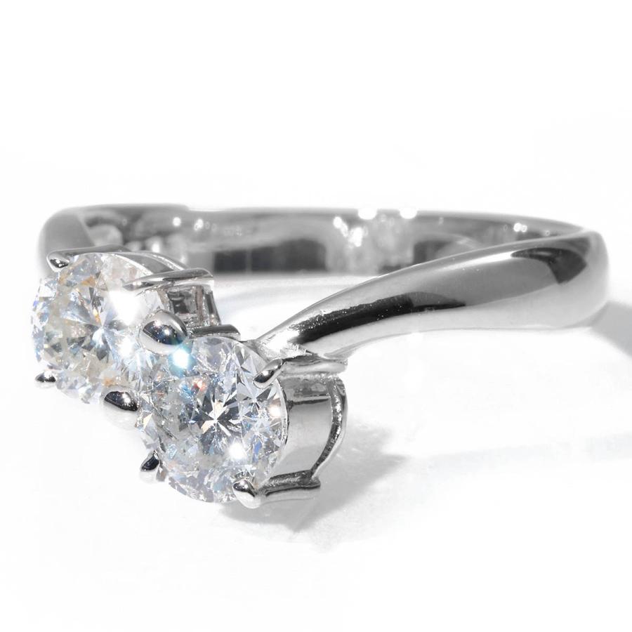 ダイヤモンド 1.16ct プラチナ Pt900 V字リング 13号 指輪 新品仕上済 